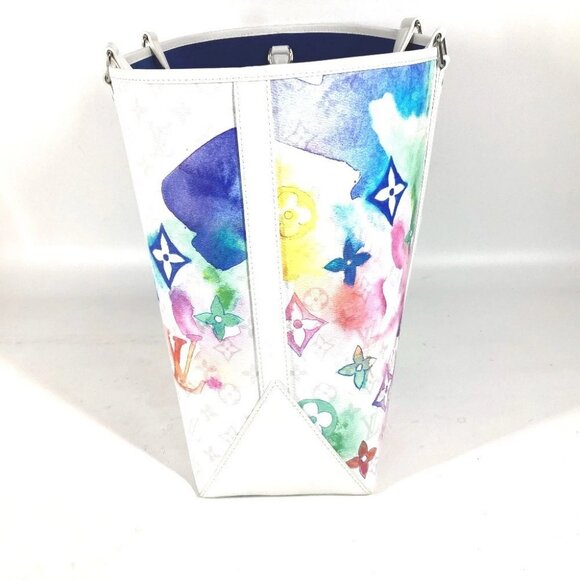 LOUIS VUITTON M45754 WatercolorMonogram Weekend Tote GM 2WAY Tote Bag Unused - Picture 4 of 14